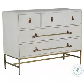 Maya Cerused White Dresser