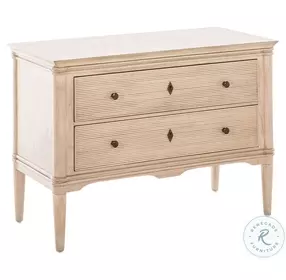 Linnea Brushed Blonde Natural Nightstand