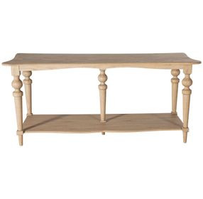 Nirvana Brushed Blonde Natural Console Table