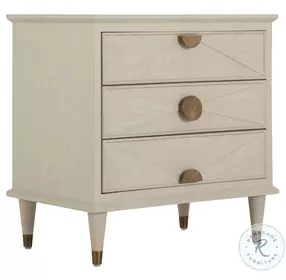 Emberly Ceruse White Nightstand