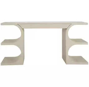Erin Cerused White 64" Writing Desk