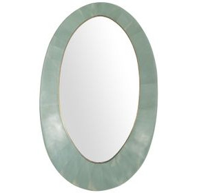 Viola Seafoam Oval Accent Mirror