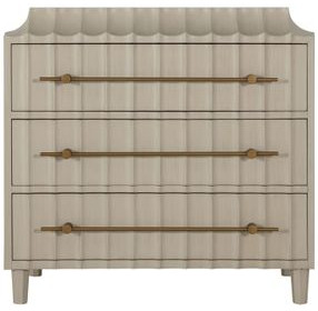Merigold Sesame White 3 Drawer Chest