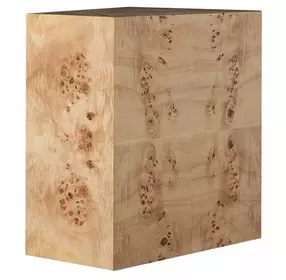Alistair Maple Burl Rectangular Side Table