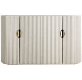 Isadora Sesame White 4 Door Sideboard