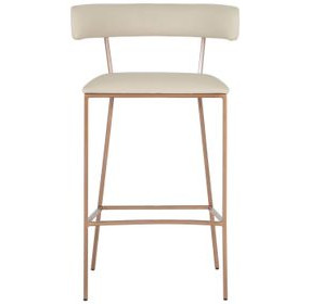 Matlock White Upholstered Bar Stool