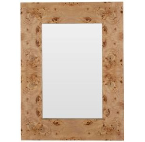 Saul Natural Rectangular Dresser Mirror