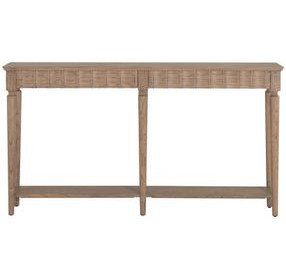 Peterson Bleached Natural Rectangular Long Console Table