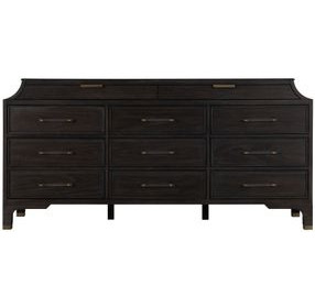 Alexandra Cerused Forest Black 11 Drawer Dresser
