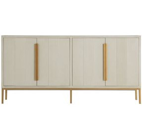 Robinson Sesame White and Stained Gold 4 Door Sideboard