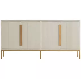 Robinson Sesame White and Stained Gold 4 Door Sideboard