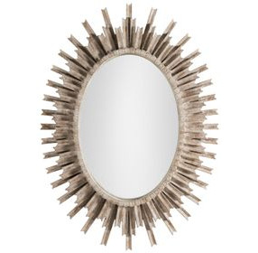 Jean Michel Antique Gold Oval Accent Mirror