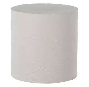 Caraway Natural White Round Side Table
