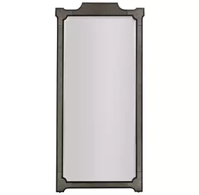 Chantel Aged Antique and Black Rectangular Wall Mirror
