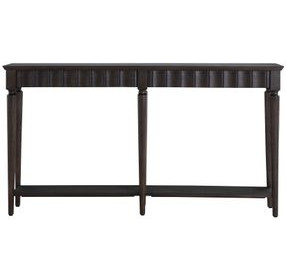 Peterson Dark Stained Oak Rectangular Long Console Table
