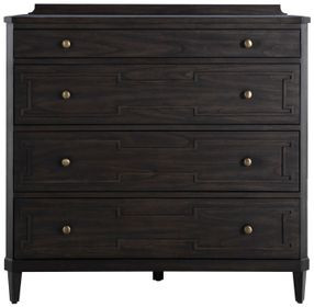 Glenwood Cerused Brown and Agros White 4 Drawer Chest