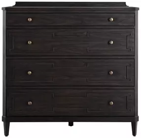 Glenwood Cerused Brown and Agros White 4 Drawer Chest