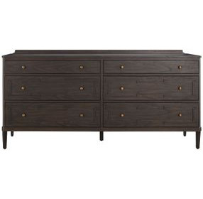 Glenwood Cerused Brown 6 Drawer Dresser