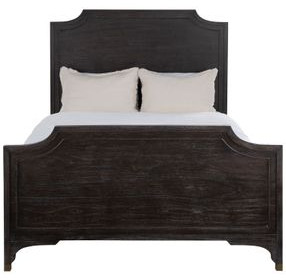Alexandra Cerused Forest Black Queen Panel Bed