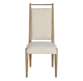 Highland Dawn and Sand Performance Fabric Upholstered Dining Side Chair