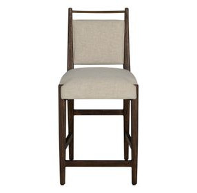 Highland Dusk and Sand Performance Fabric Upholstered Counter Height Stool