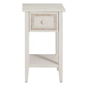 Grand Bermuda Whitewash 1 Drawer Open Nightstand
