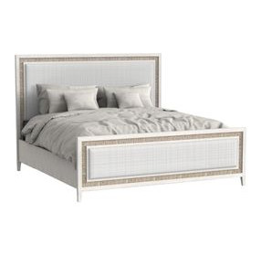 Grand Bermuda Whitewash Queen Panel Bed