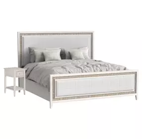 Grand Bermuda Whitewash Panel Bedroom Set