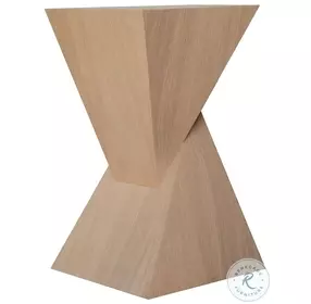 Scout Natural Oak Sculptural End Table
