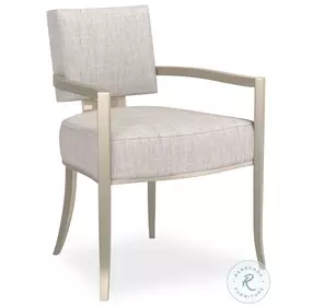 Reserved Seating Light Gray And Soft Silver Arm Chair