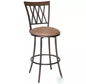Sedona Dark Camel Swivel Bar Stool