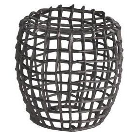 Oasis Antique Nickel Round Stool