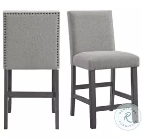 Hester Grey Counter Height Stool Set Of 2