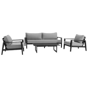 Cayman Dark Gray 80" Outdoor Conversation Set