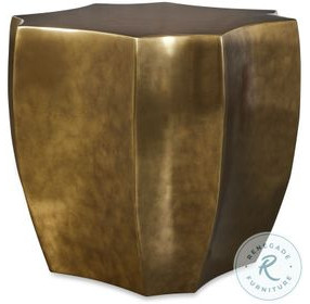 Emerge Antique Brass Lamp Table
