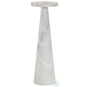 SF56 Solid White And Grey Accent Table