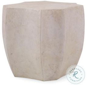 Palma White Lamp Table