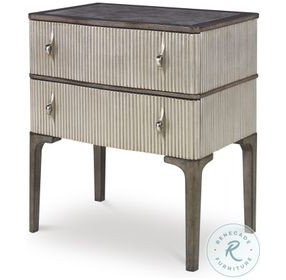 Edison Light And Dark Gray Nightstand