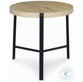 Open Sky Natural And Oil Rubbed Bronze End Table