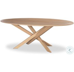 Open Sky Natural 88" Oval Dining Table
