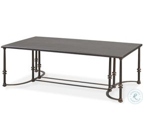 Arezzo Grey And Oil Rubbed Bronze Coffee Table