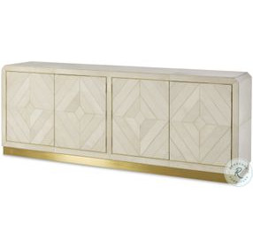 Maya Off White And Grey Hair On Hide Credenza