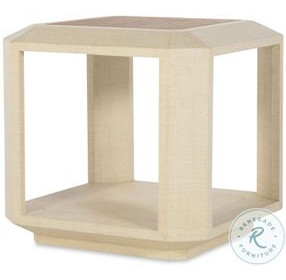 Randolph Cream And Natural End Table