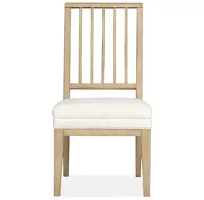 Coventry White Upholstered Slat Back Side Chair Set of 2