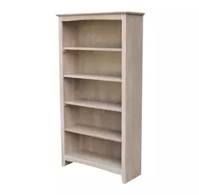 Home Accents Taupe Gray 60" Shaker Bookcase
