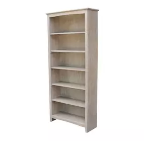 Home Accents Taupe Gray 72" Shaker Bookcase