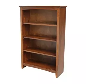 Home Accents Espresso 48" Shaker Bookcase