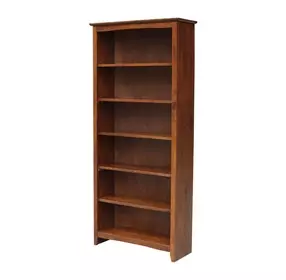 Home Accents Espresso 72" Shaker Bookcase