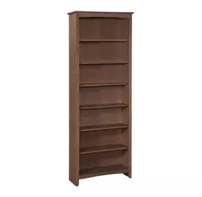 Home Accents Espresso 84" Shaker Bookcase