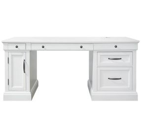 Shoreham Effortless White Pedestal Desk